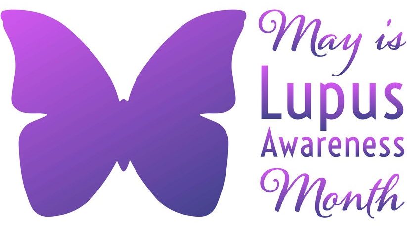 May is Lupus Awareness Month. Holiday concept. Template for background, banner, card, poster with text inscription. Vector EPS10 illustration.