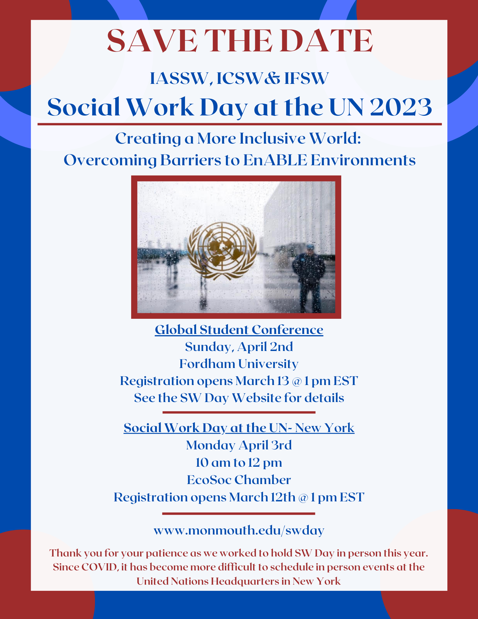 World Social Work Day 2023 at the UN International Association of